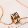 [Velnora Jewelry]ZERO 1 PINK GOLD NECKLACE